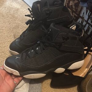 Black and White Air Jordan Sneakers